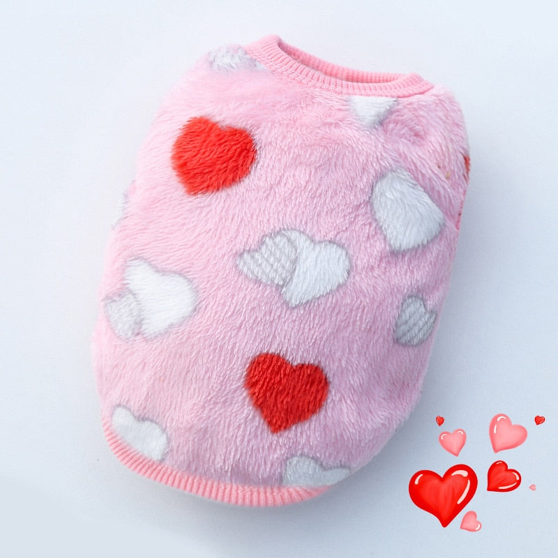 Cute Fleece Pet Dog Clothes For Small Dogs