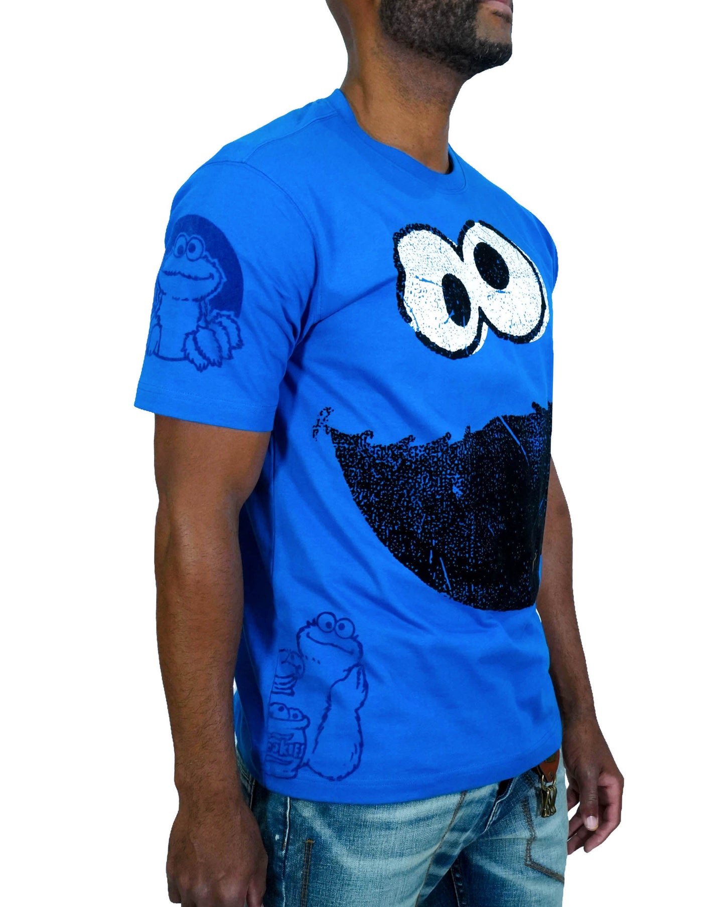 Sesame Street - Cookie Monster Blue Mens T Shirt