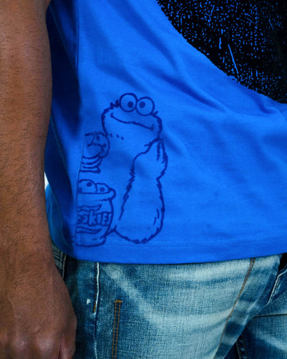 Sesame Street - Cookie Monster Blue Mens T Shirt