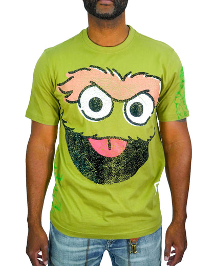 Sesame Street - Oscar The Grouch Green Mens T Shirt