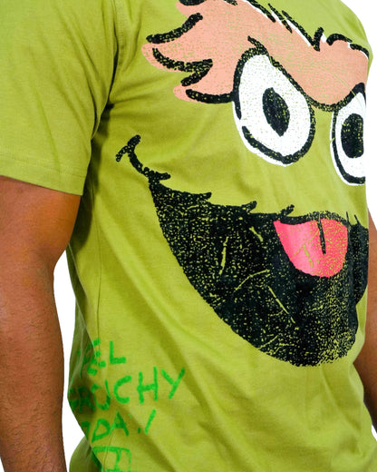 Sesame Street - Oscar The Grouch Green Mens T Shirt