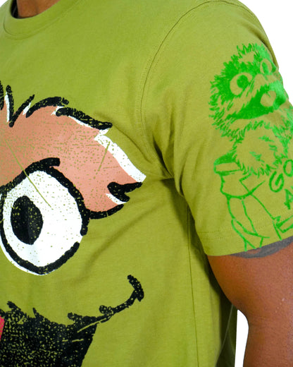 Sesame Street - Oscar The Grouch Green Mens T Shirt