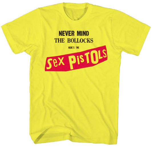 Sex Pistols Never Mind The Bullocks Mens T Shirt Yellow