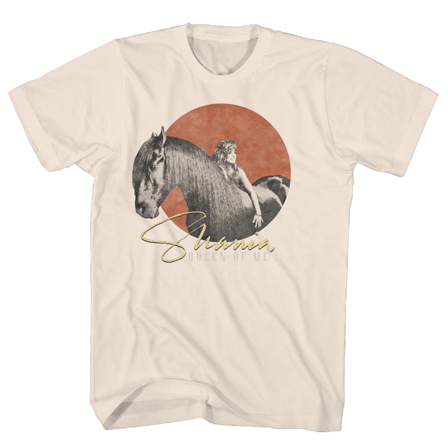 Shania Twain Tan Horse Mens T Shirt Sand