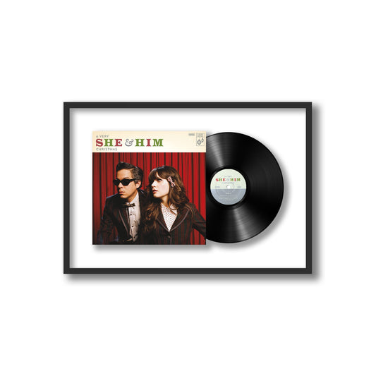 She & Him A She & Him Christmas Framed Vinyl Record