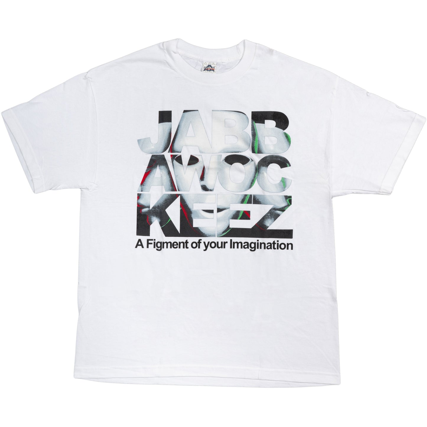 Jabbawockeez Dance Face Fill Logo White T Shirt Tee White