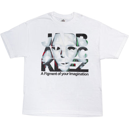 Jabbawockeez Dance Face Fill Logo White T Shirt Tee White
