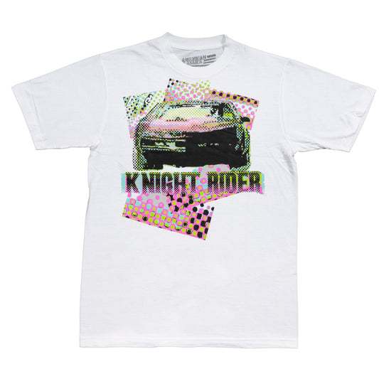 Knight Rider KITT Adult White T-Shirt