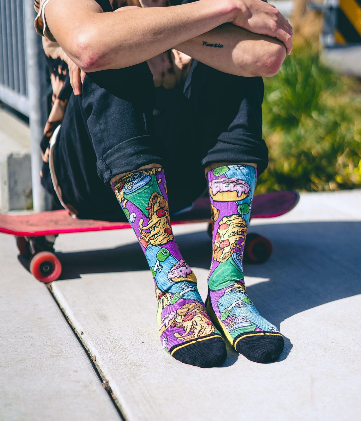 Slogan Fun Day Adult Crew Socks