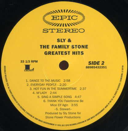 Sly & The Family Stone – Greatest Hits (LP Vinyl) Vinyl Record