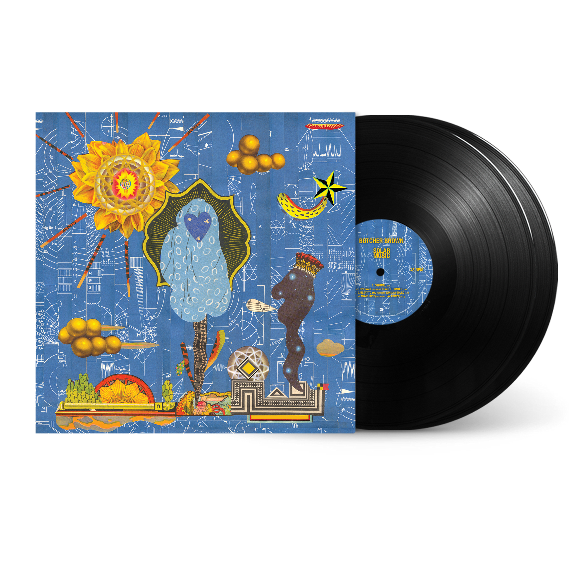 Butcher Brown - Solar Music - Black Vinyl 2 LP Vinyl Record
