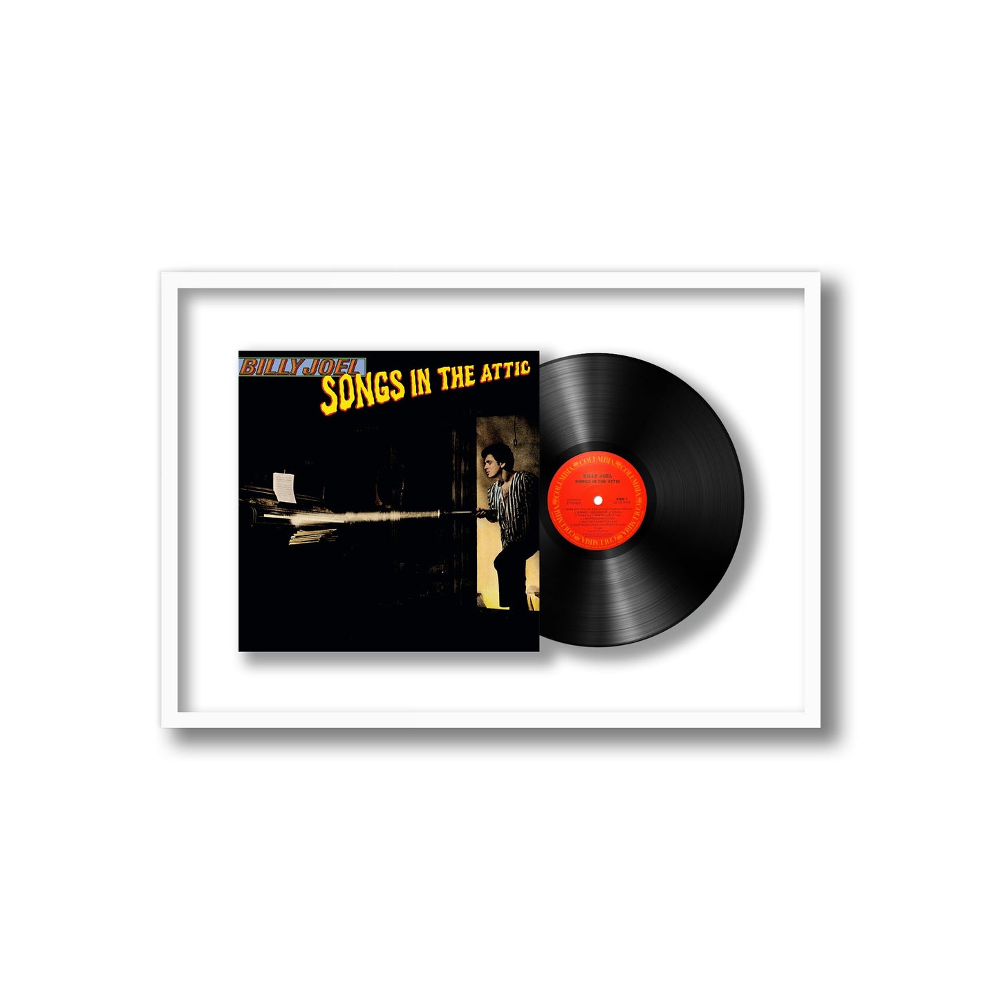 Billy Joel Songs in the Attic Framed Vinyl Record