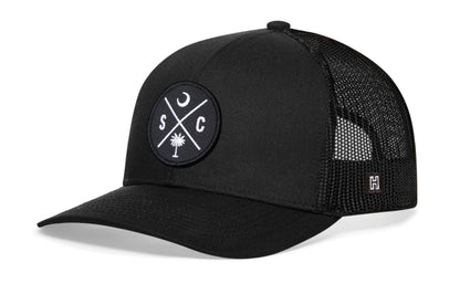 South Carolina Trucker Hat  |  Black SC X Snapback Haka