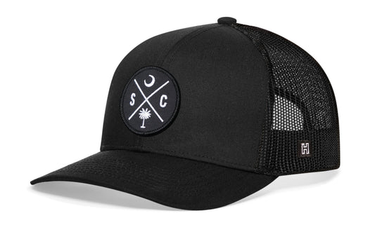 South Carolina Trucker Hat  |  Black SC X Snapback Haka