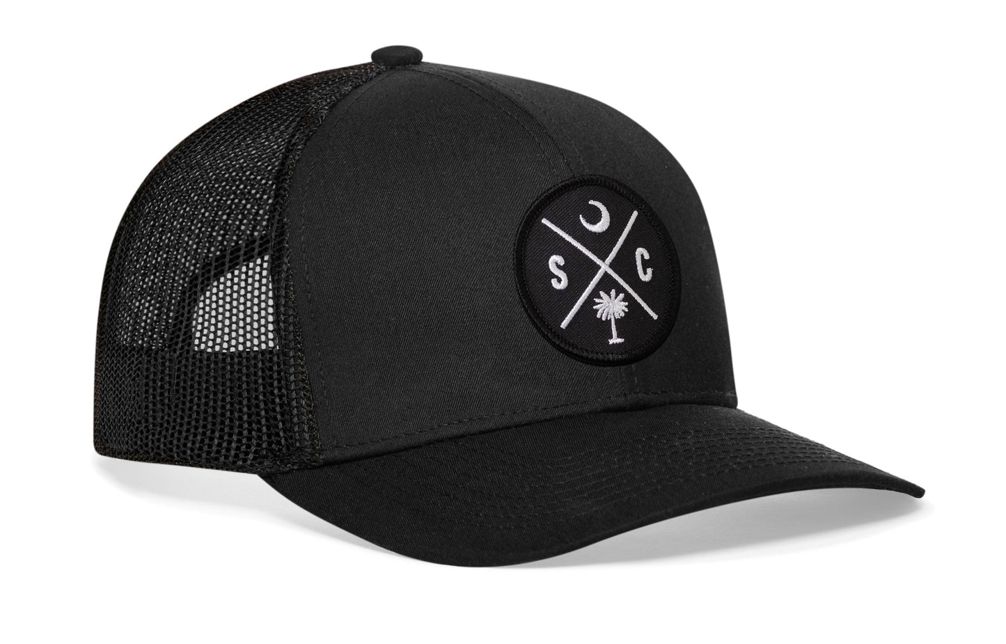 South Carolina Trucker Hat  |  Black SC X Snapback Haka