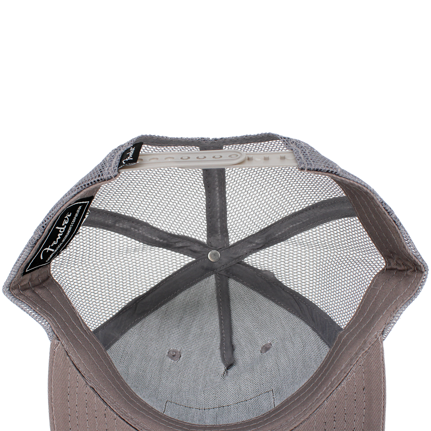 Fender Space Rock Mesh Back Trucker Hat Grey