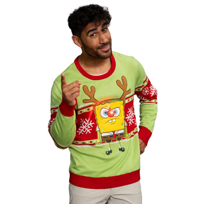 Spongebob Tangled LED Lights Sweater