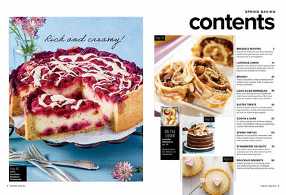 Spring Baking - 82 Recipes, Breads, Muffins, Brunch Ideas, Desserts, Cakes, Cookies, Bars, Pastries, Easter Treats, Strawberry Delights, Lemon Classics, Meringues, Cheesecakes, Madeleines & More!