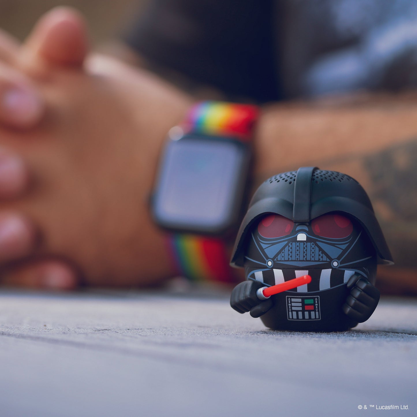 Darth Vader with Light Saber Bluetooth Bitty Boomers Speaker