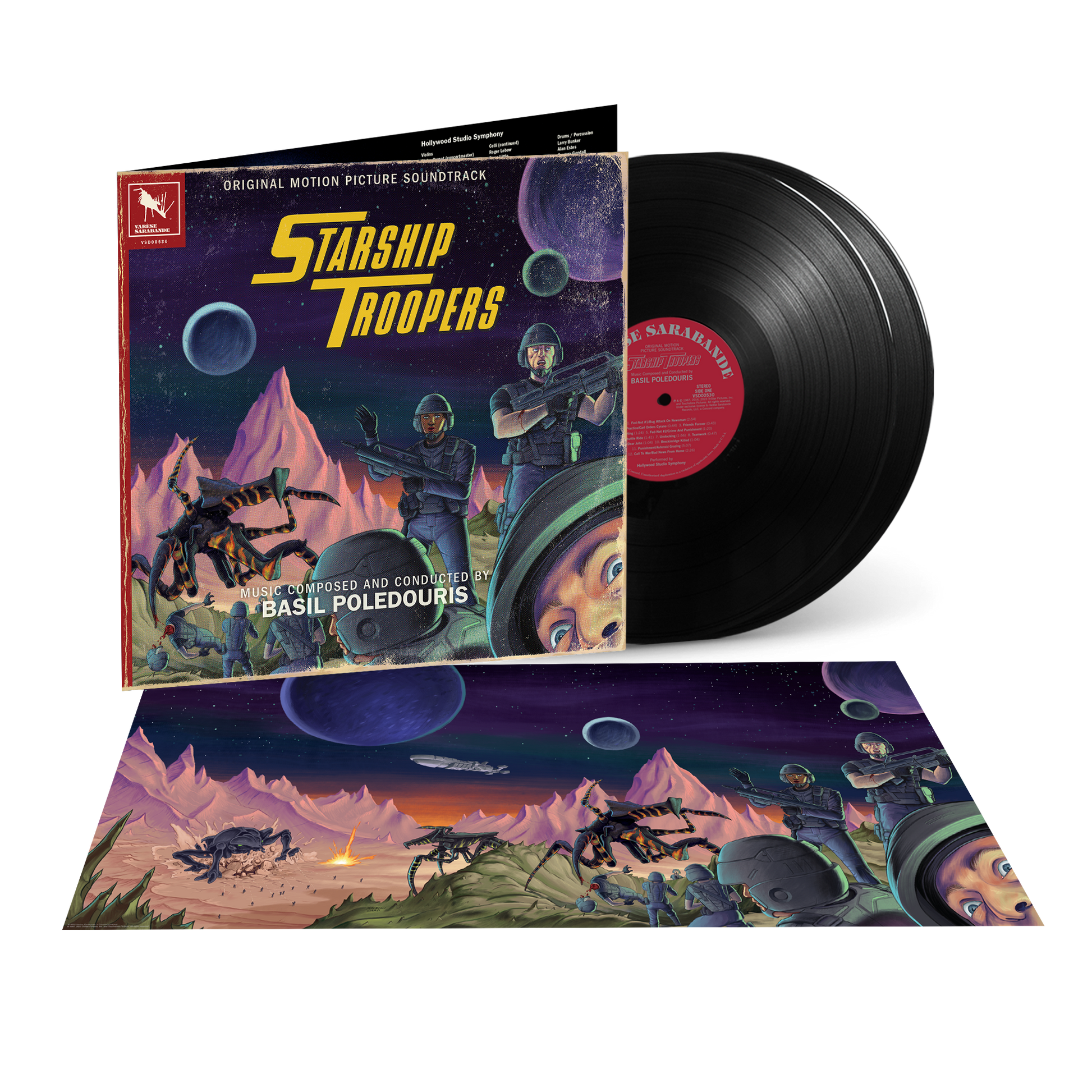 Starship Troopers Original Motion Picture Soundtrack Deluxe Edition ((2 LP) Vinyl Record - Black Vinyl) Vinyl Record