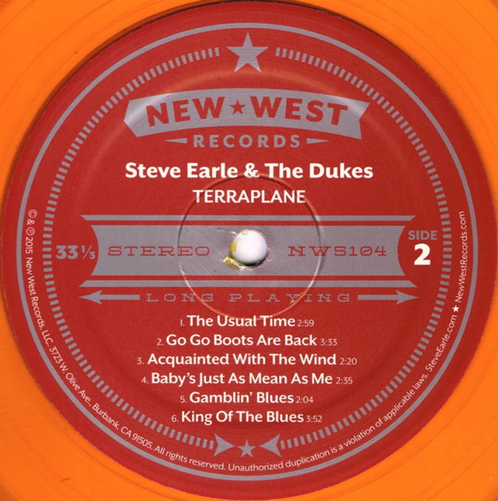 Steve Earle – Terraplane (LP Vinyl) Vinyl Record
