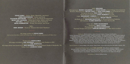 Steve Earle & The Dukes – Ghosts Of West Virginia Music CD