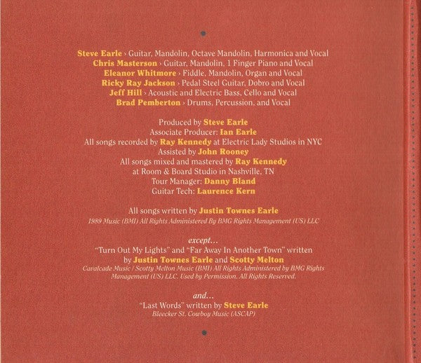 Steve Earle & The Dukes – J.T. Music CD