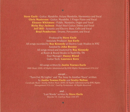 Steve Earle & The Dukes – J.T. Music CD