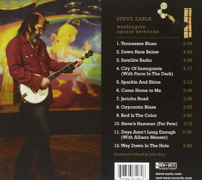 Steve Earle – Washington Square Serenade Music CD