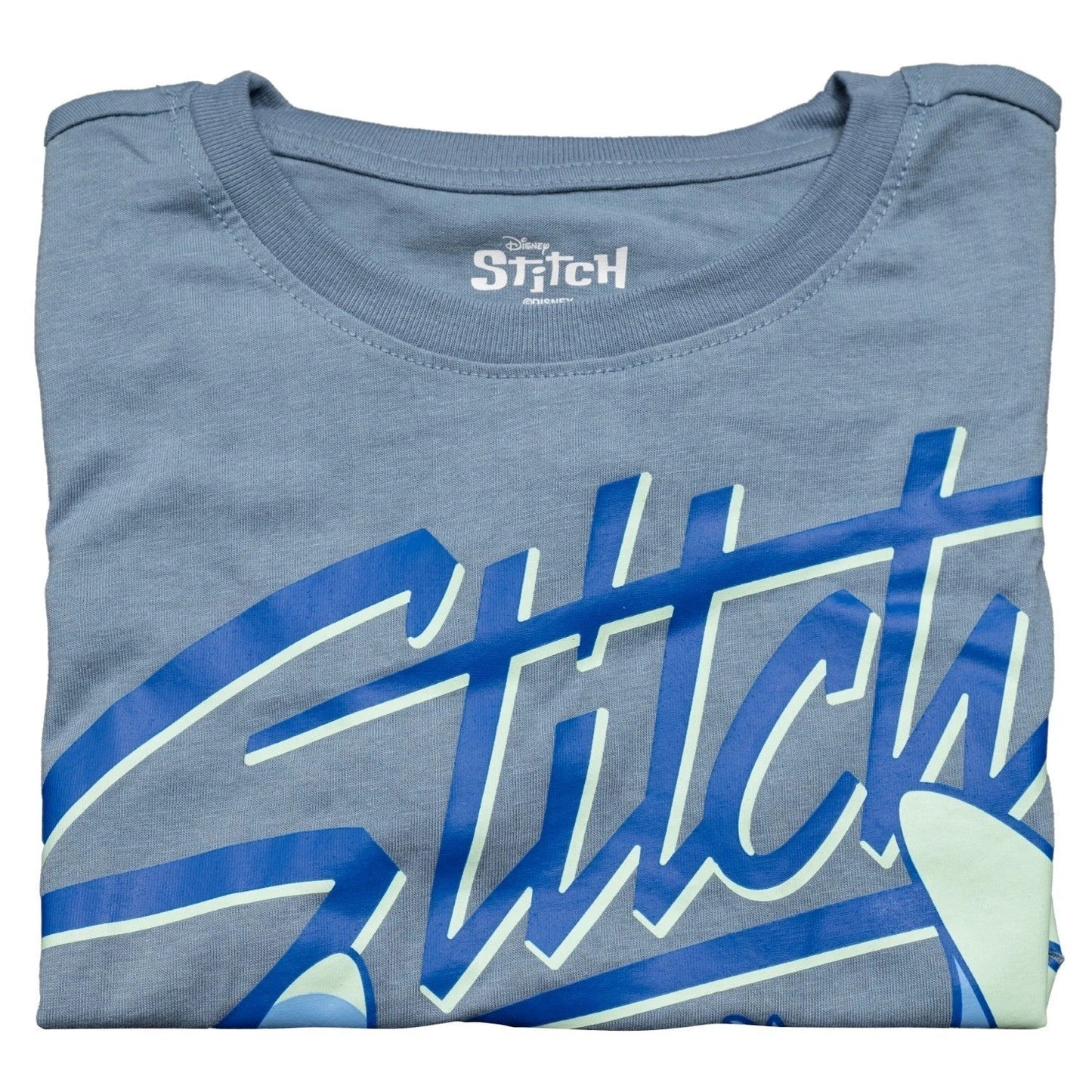 Stitch Character Chilling Boys Short Sleeve Light Blue Youth T Shirt