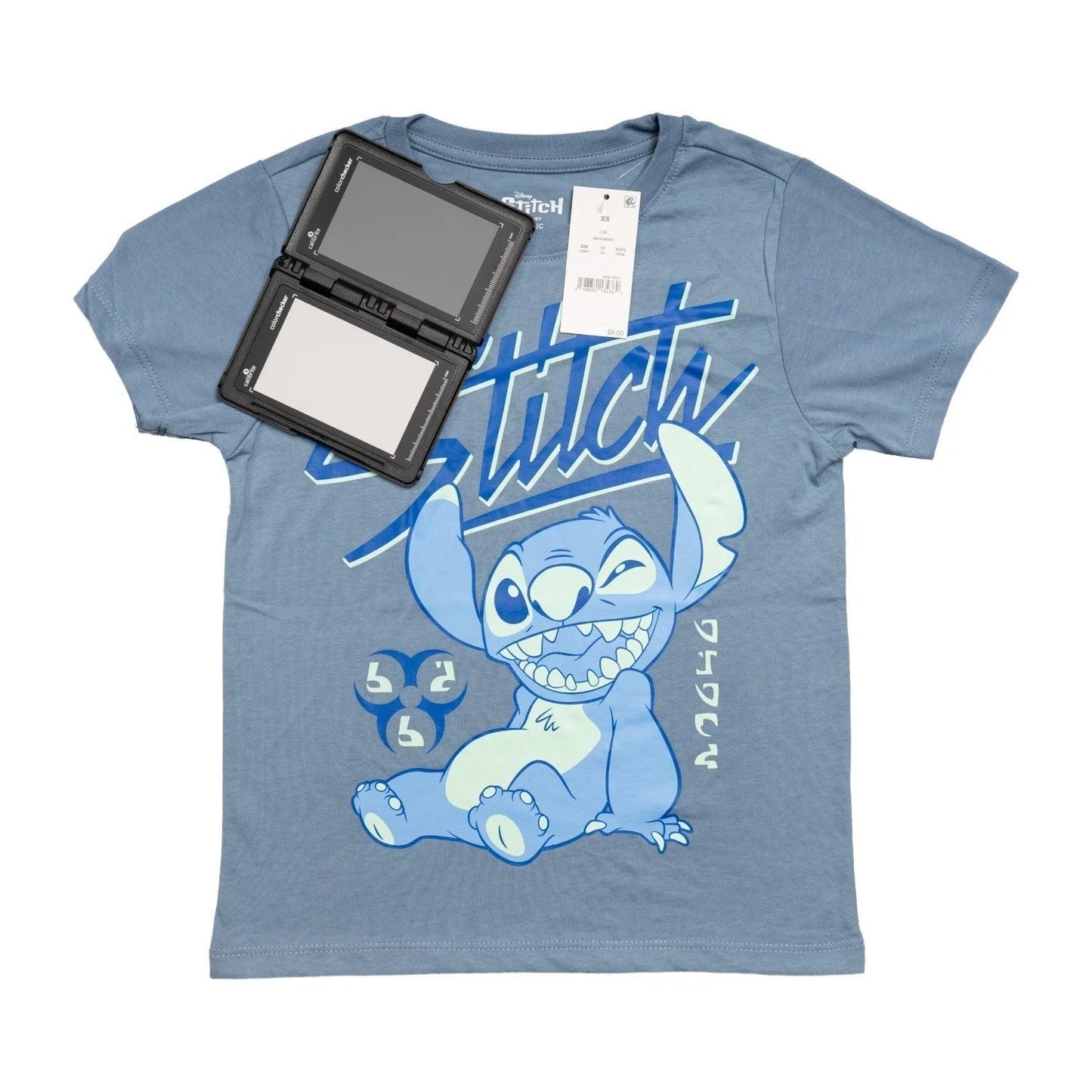 Stitch Character Chilling Boys Short Sleeve Light Blue Youth T Shirt