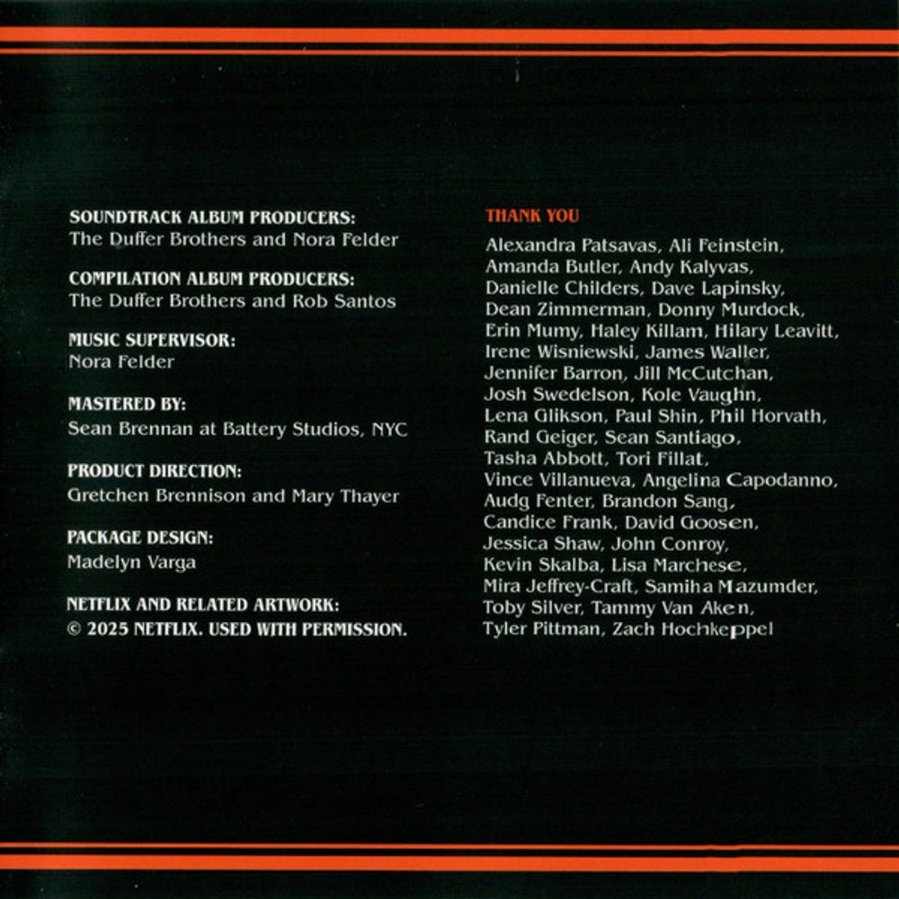 Stranger Things - Season 5 Soundtrack Music CD