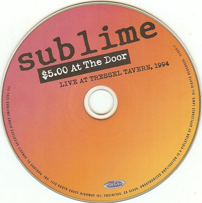 Sublime – $5.00 At The Door Music CD