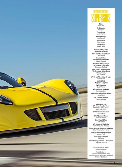 25 Greatest Supercars - Ultimate Showdown: Ferrari, Lamborghini, Porsche, Bugatti, Aston Martin & More Fight For No. 1 Spot, 5 Head-To-Head Matchups, Top Speeds, Tech Specs, Engines & Free Poster!
