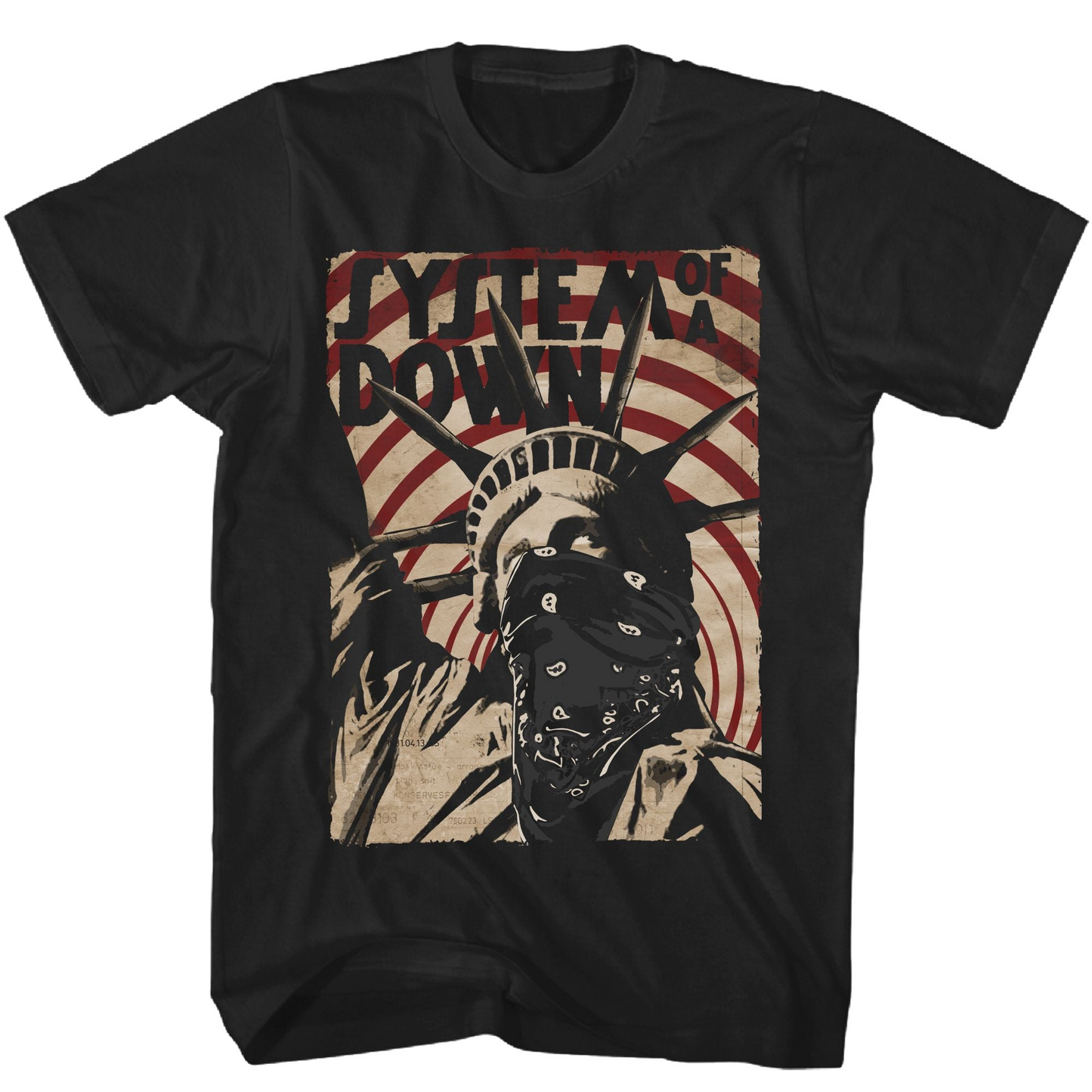 System of a Down Liberty Bandit Mens T Shirt Black