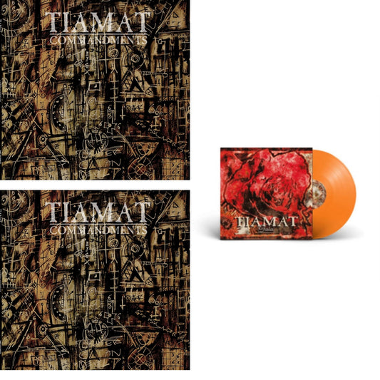Tiamat - Commandments: An Anthology (Gold LP Vinyl) & Commandments: An Anthology (Metal Box) & Gaia (Reissue/Orange LP Vinyl)