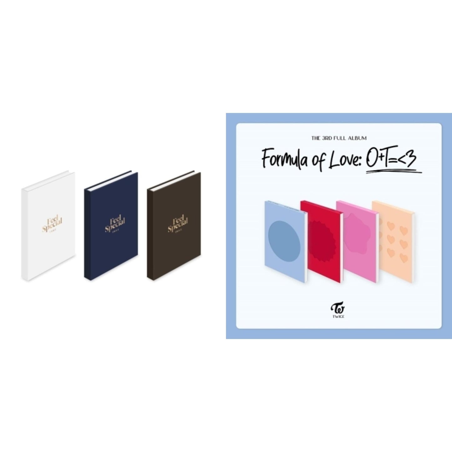 Twice - Feel Special (8Th Mini Album) & Formula Of Love: O+T=<3 - CD Bundle