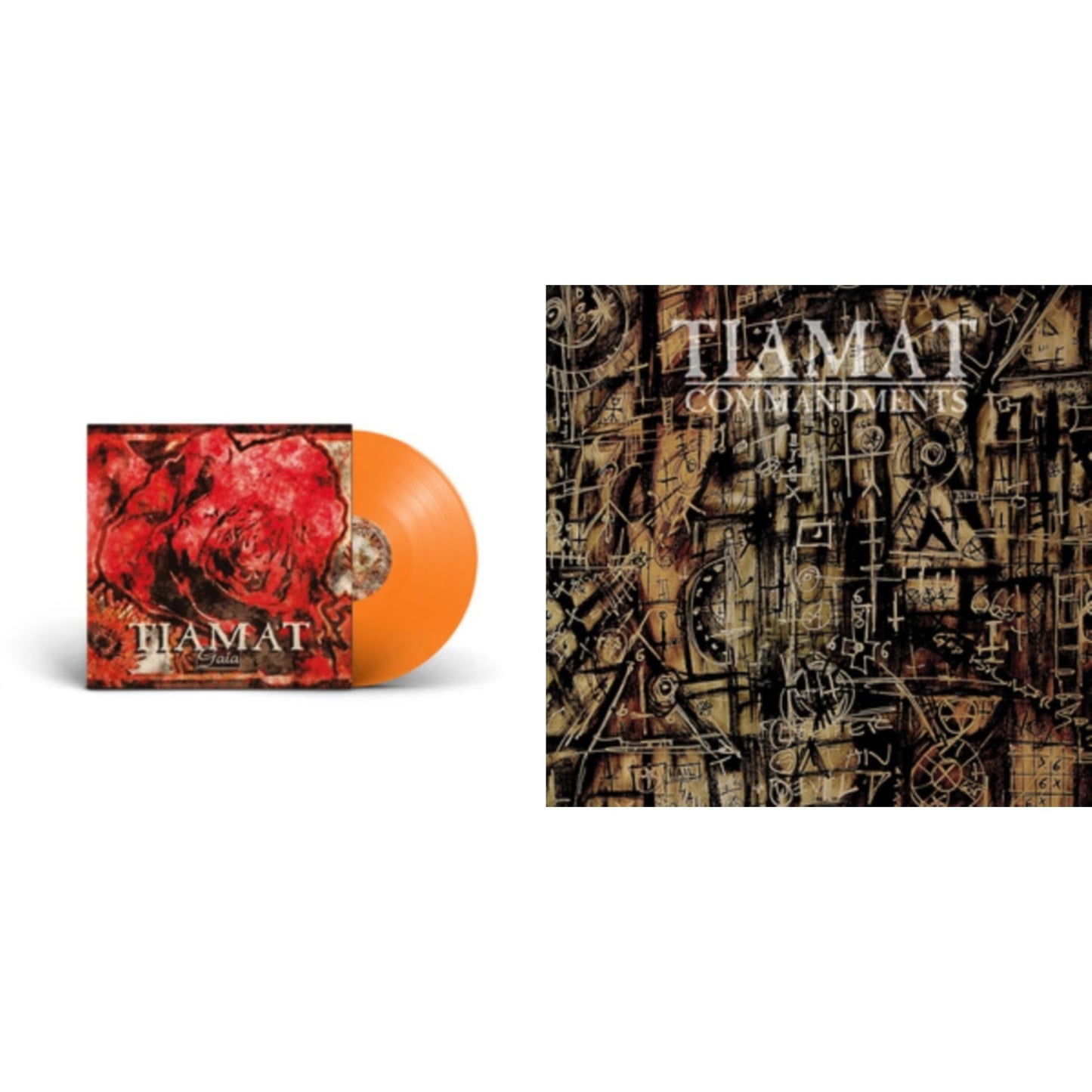 Tiamat - Gaia (Reissue/Orange LP Vinyl) & Commandments: An Anthology (Red LP Vinyl)