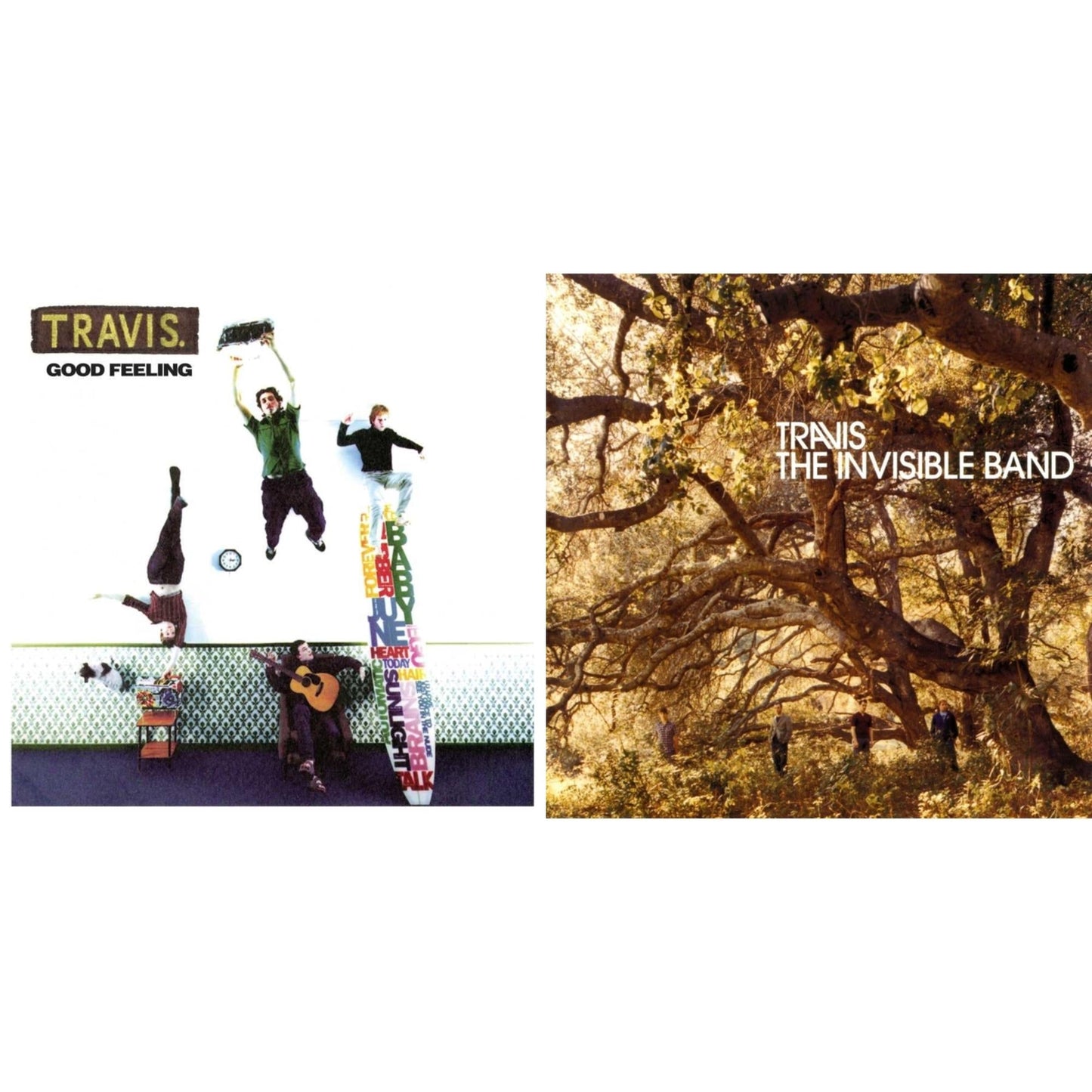 Travis - Good Feeling & Invisible Band (20Th Anniversary) - LP Vinyl Bundle