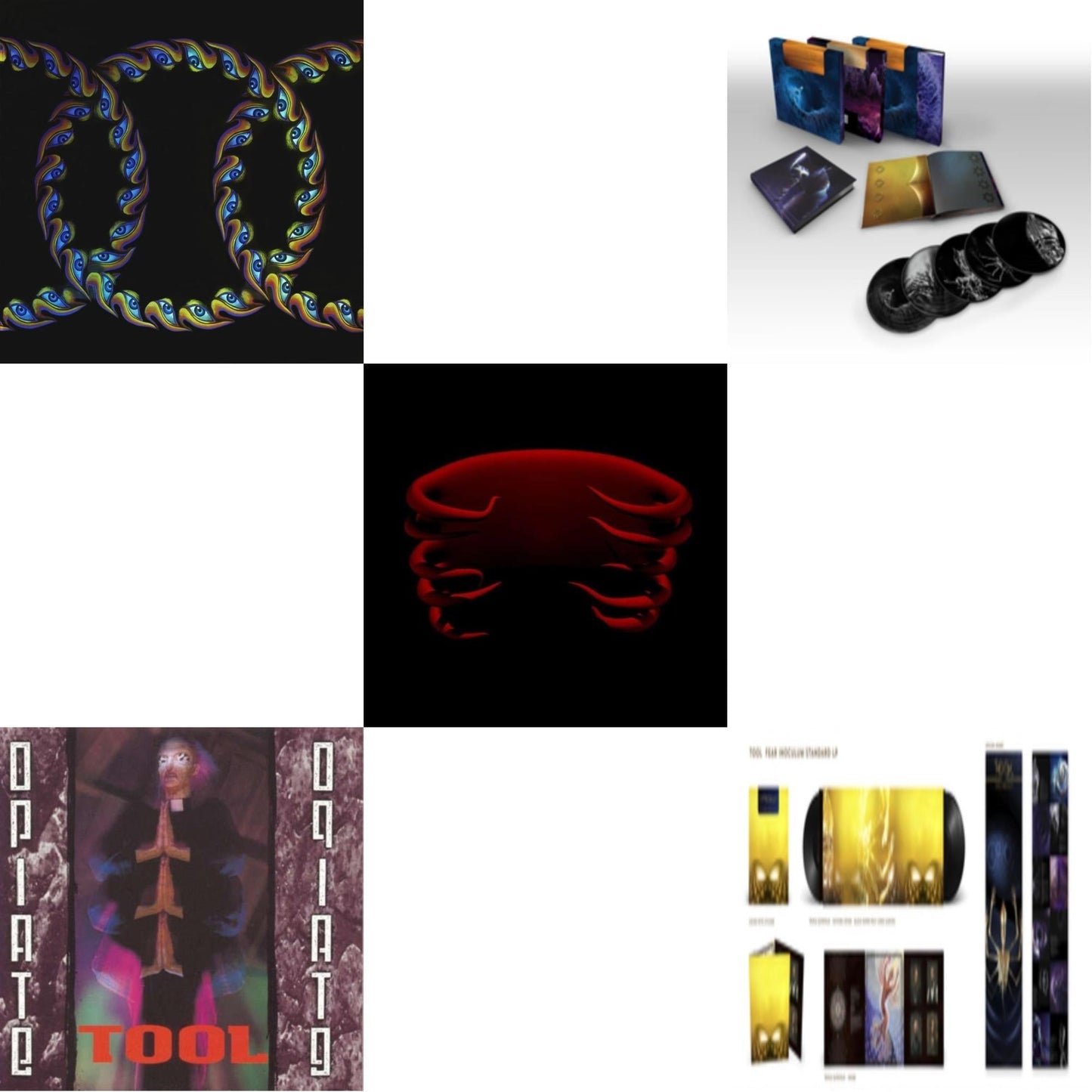 Tool - Fear Inoculum (Le) (Limited/180G/5LP/Etching Side) & Fear Inoculum (3LP/180G) & Opiate Ep & Undertow & Lateralus (2LP/Picture Disc/4 Different Images/Holographic Gatefold)