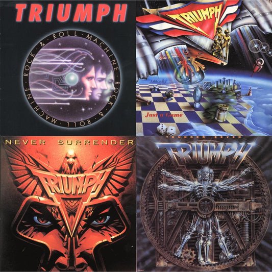 Triumph - Rock N Roll Machine & Just A Game & Never Surrender & Thunder Seven - CD Bundle