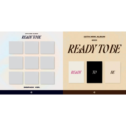 Twice - Ready To Be (12Th Mini Album) Digipack Version & Ready To Be (12Th Mini Album) - CD Bundle