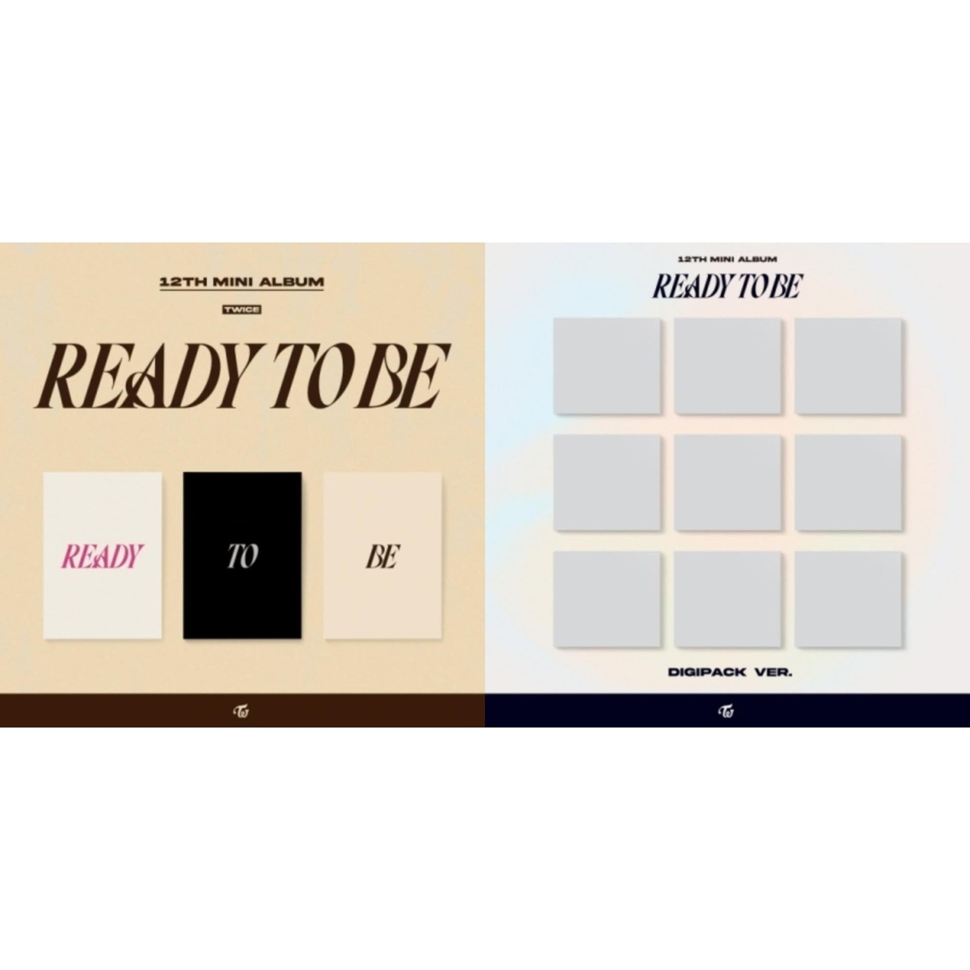 Twice - Ready To Be (12Th Mini Album) & Ready To Be (12Th Mini Album) Digipack Version - CD Bundle