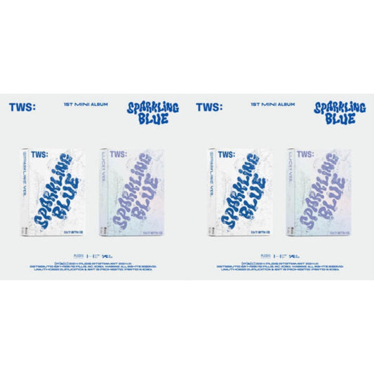 Tws - Sparkling Blue (1St Mini Album) (Sparkling Ver.) & Sparkling Blue (1St Mini Album) (Lucky Ver.) - CD Bundle