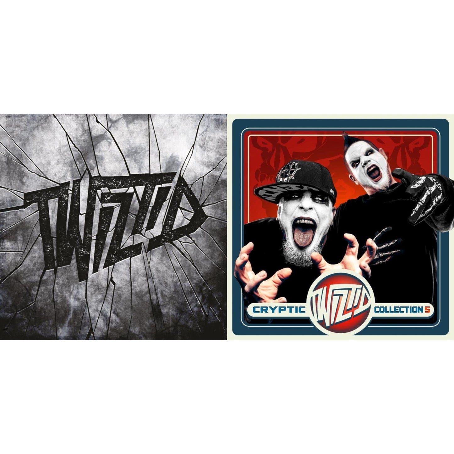 Twiztid - Unlikely Prescription (Black/Light Blue Marble Vinyl/2LP) & Cryptic Collection 5 (Red/White/Blue Split Vinyl/2LP)