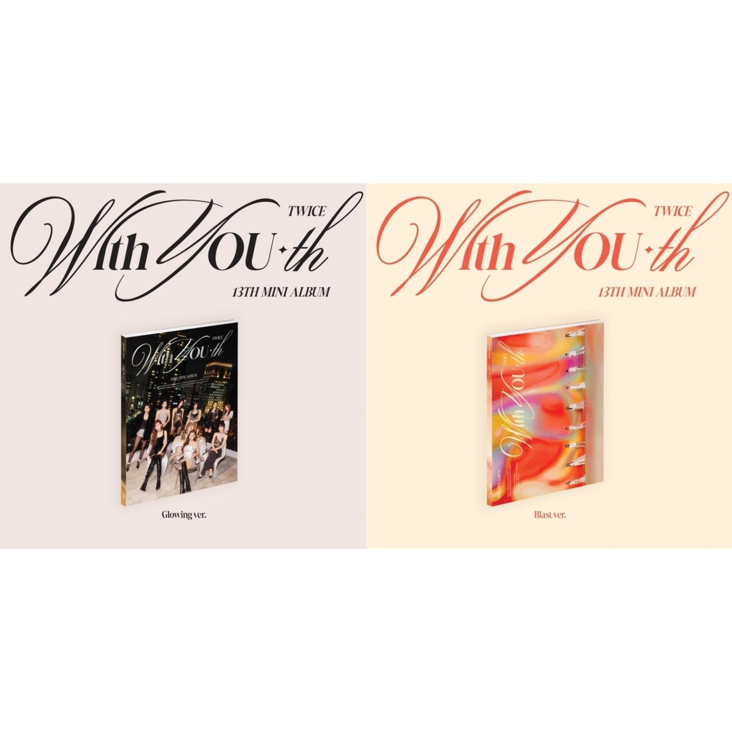 Twice - With You-Th (Glowing Ver.) & With You-Th (Blast Ver.) - CD Bundle