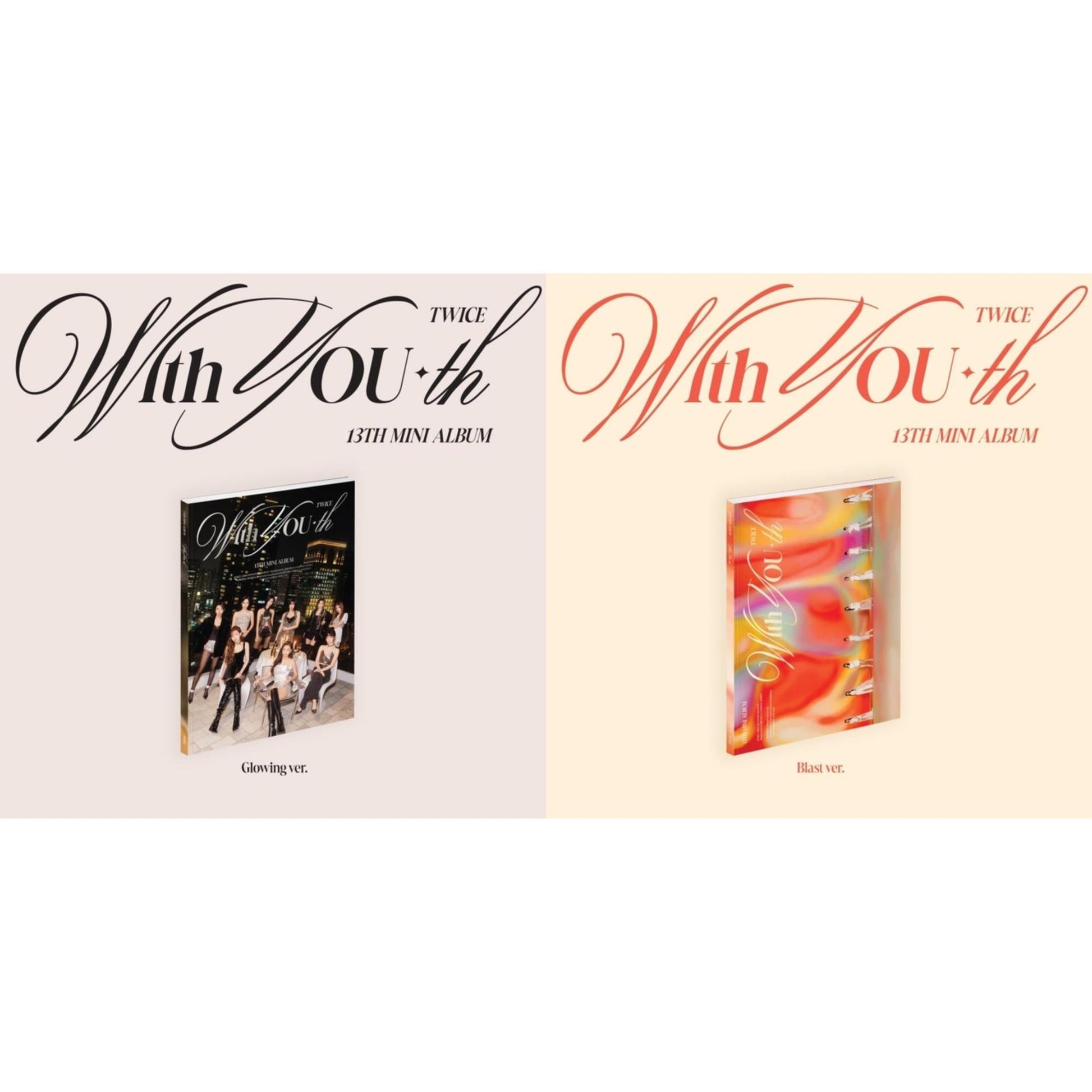 Twice - With You-Th (Glowing Ver.) & With You-Th (Blast Ver.) - CD Bundle