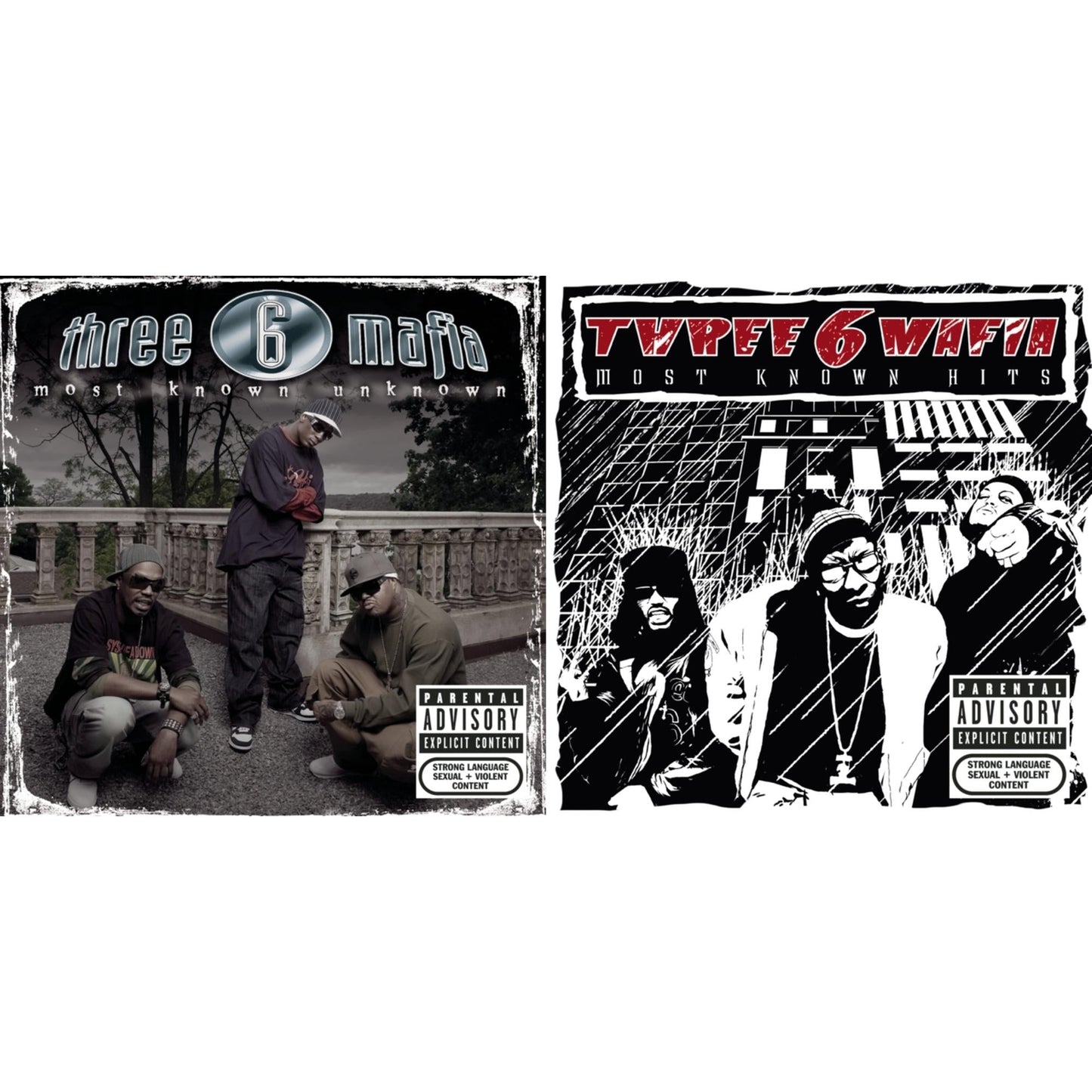 Three 6 Mafia - Most Known Hits & Most Known Unknown (Revised Edition) - CD Bundle