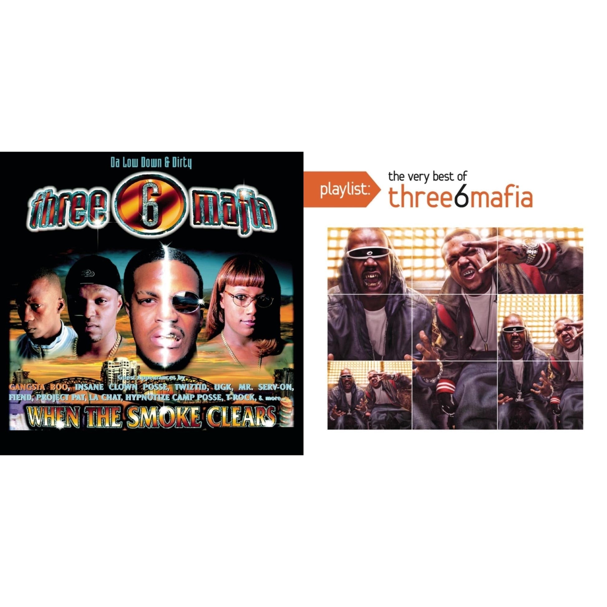Three 6 Mafia - When The Smoke Clears & Playlist: Very Best Of Three 6 Mafia - CD Bundle