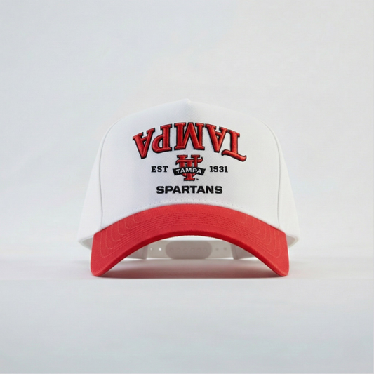 Tampa Spartans Established Hat White Red